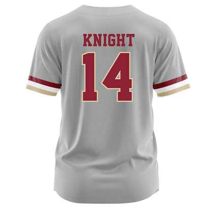 Boston College - NCAA Softball : Emma Knight - Grey Jersey-1