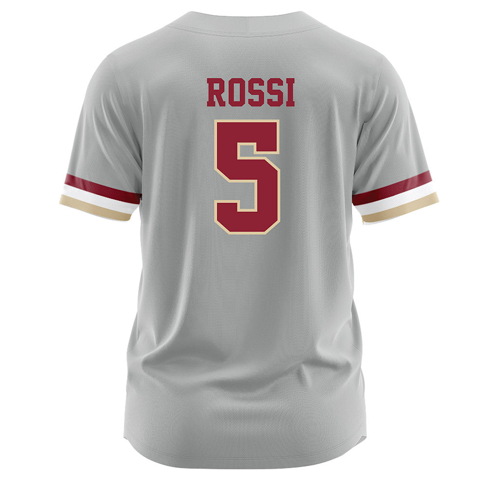 Boston College - NCAA Softball : Alyx Rossi - Grey Jersey-1