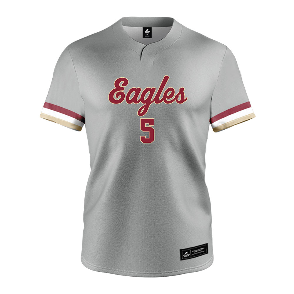 Boston College - NCAA Softball : Alyx Rossi - Grey Jersey-0