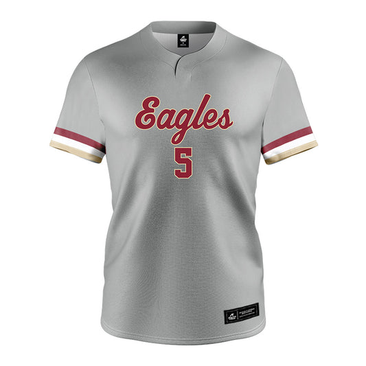 Boston College - NCAA Softball : Alyx Rossi - Grey Jersey-0