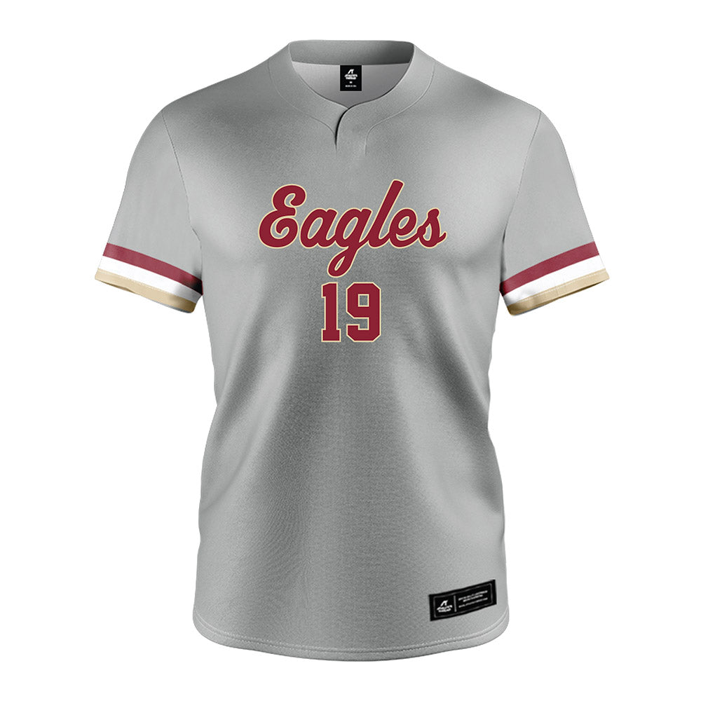 Boston College - NCAA Softball : Janis Espinoza - Grey Jersey-0