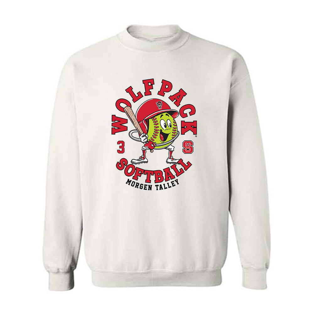 NC State - NCAA Softball : Morgen Talley - Fashion Shersey Crewneck Sweatshirt-0