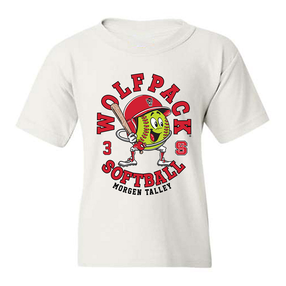 NC State - NCAA Softball : Morgen Talley - Fashion Shersey Youth T-Shirt-0
