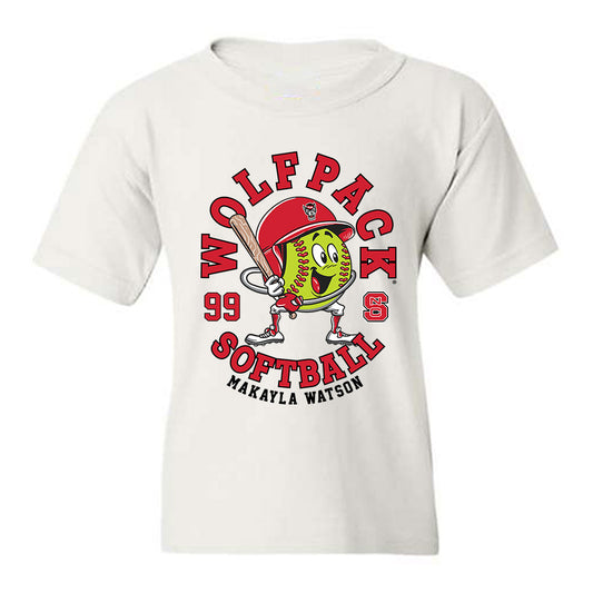 NC State - NCAA Softball : Makayla Watson - Fashion Shersey Youth T-Shirt-0