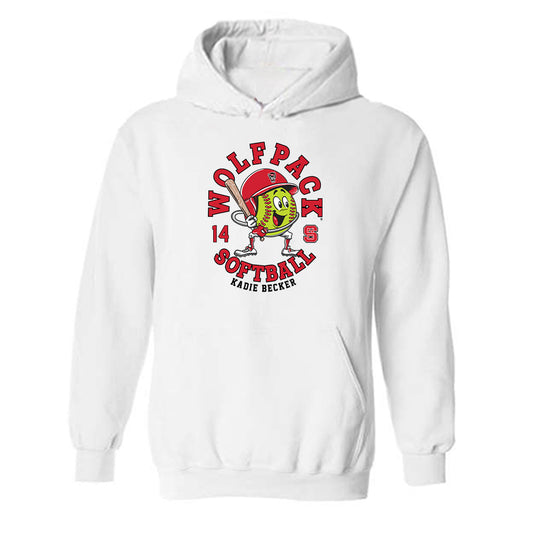 NC State - NCAA Softball : Kadie Becker - Fashion Shersey Hooded Sweatshirt-0