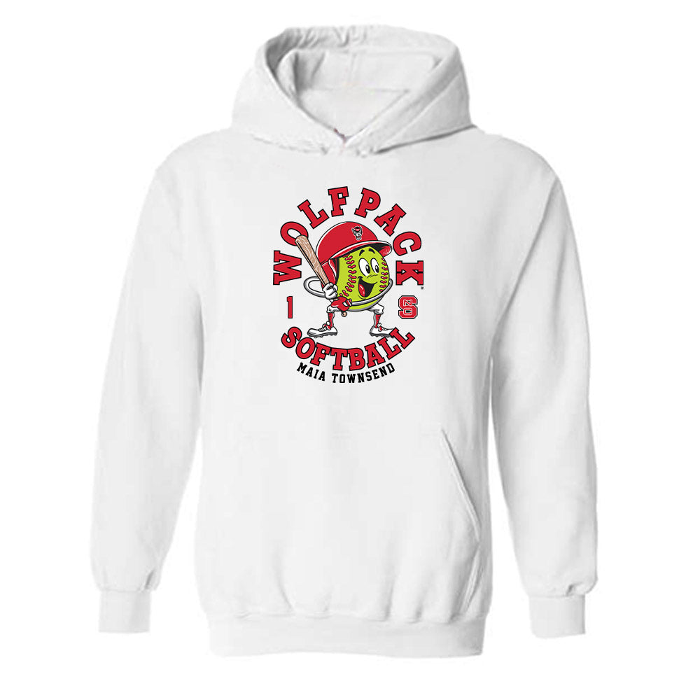 NC State - NCAA Softball : Maia Townsend - Fashion Shersey Hooded Sweatshirt-0