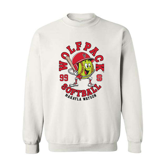 NC State - NCAA Softball : Makayla Watson - Fashion Shersey Crewneck Sweatshirt-0