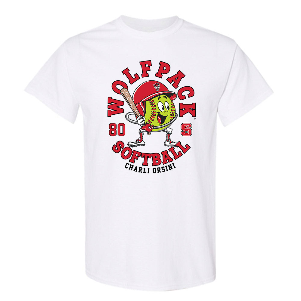 NC State - NCAA Softball : Charli Orsini - Fashion Shersey T-Shirt-0