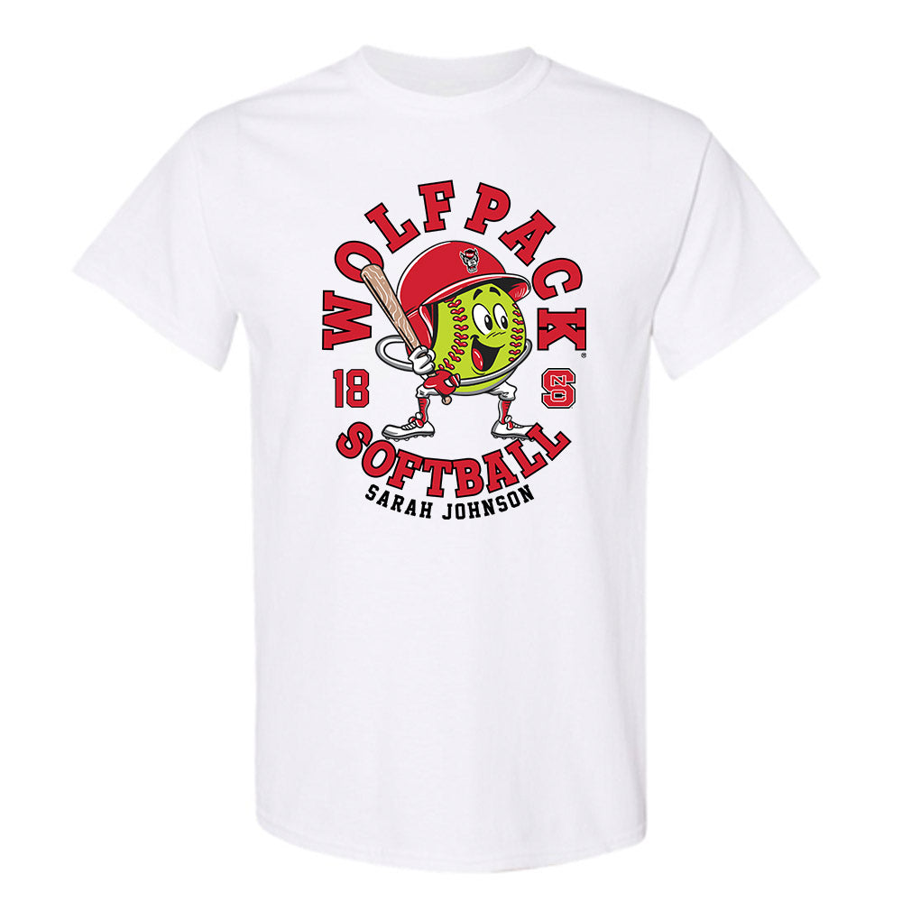 NC State - NCAA Softball : Sarah Johnson - Fashion Shersey T-Shirt-0