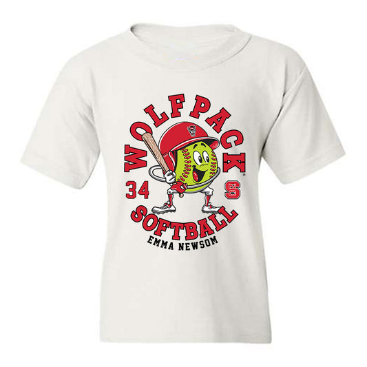 NC State - NCAA Softball : Emma Newsom - Fashion Shersey Youth T-Shirt-0