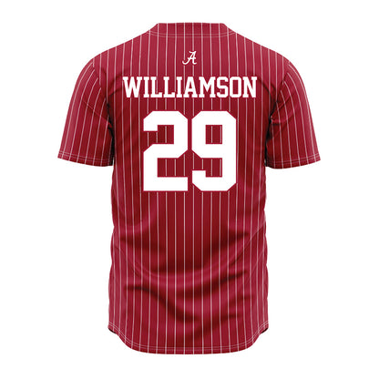 Alabama - NCAA Baseball : Jojo Williamson - Pinstripe Jersey-3