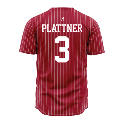 Alabama - NCAA Baseball : Will Plattner - Pinstripe Jersey-2
