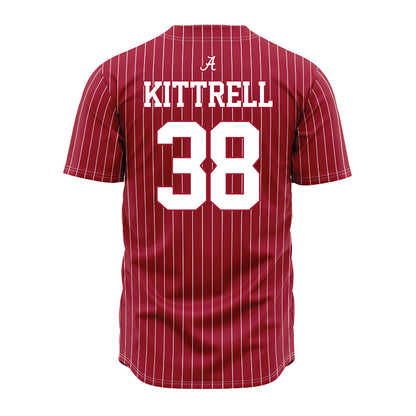 Alabama - NCAA Baseball : Zach Kittrell - Pinstripe Jersey-2