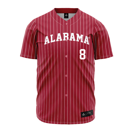 Alabama - NCAA Baseball : Tyler Fay - Pinstripe Jersey-0