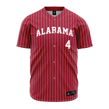 Alabama - NCAA Baseball : Brennan Holt - Pinstripe Jersey-1