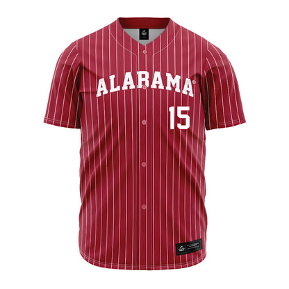 Alabama - NCAA Baseball : Coleman Mizell - Pinstripe Jersey-0