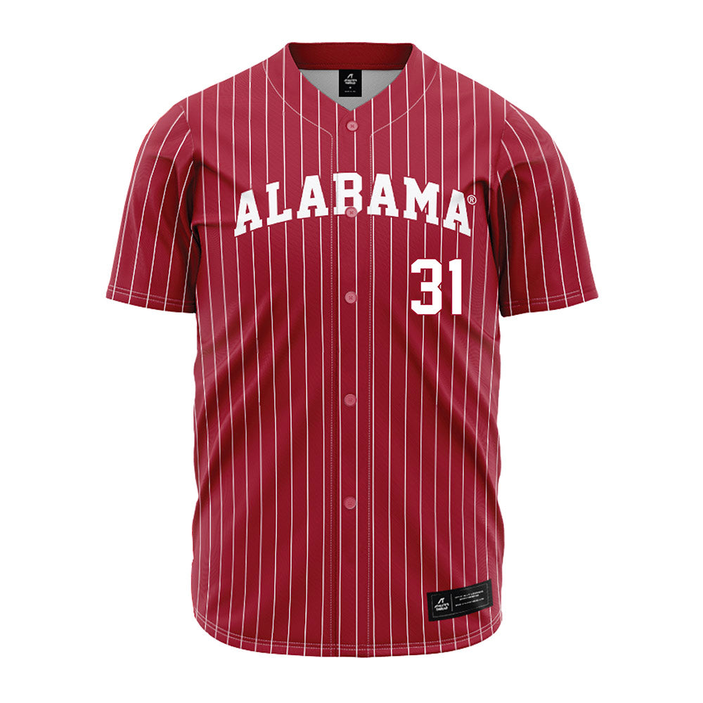 Alabama - NCAA Baseball : Jon Young Jr. - Pinstripe Jersey-0