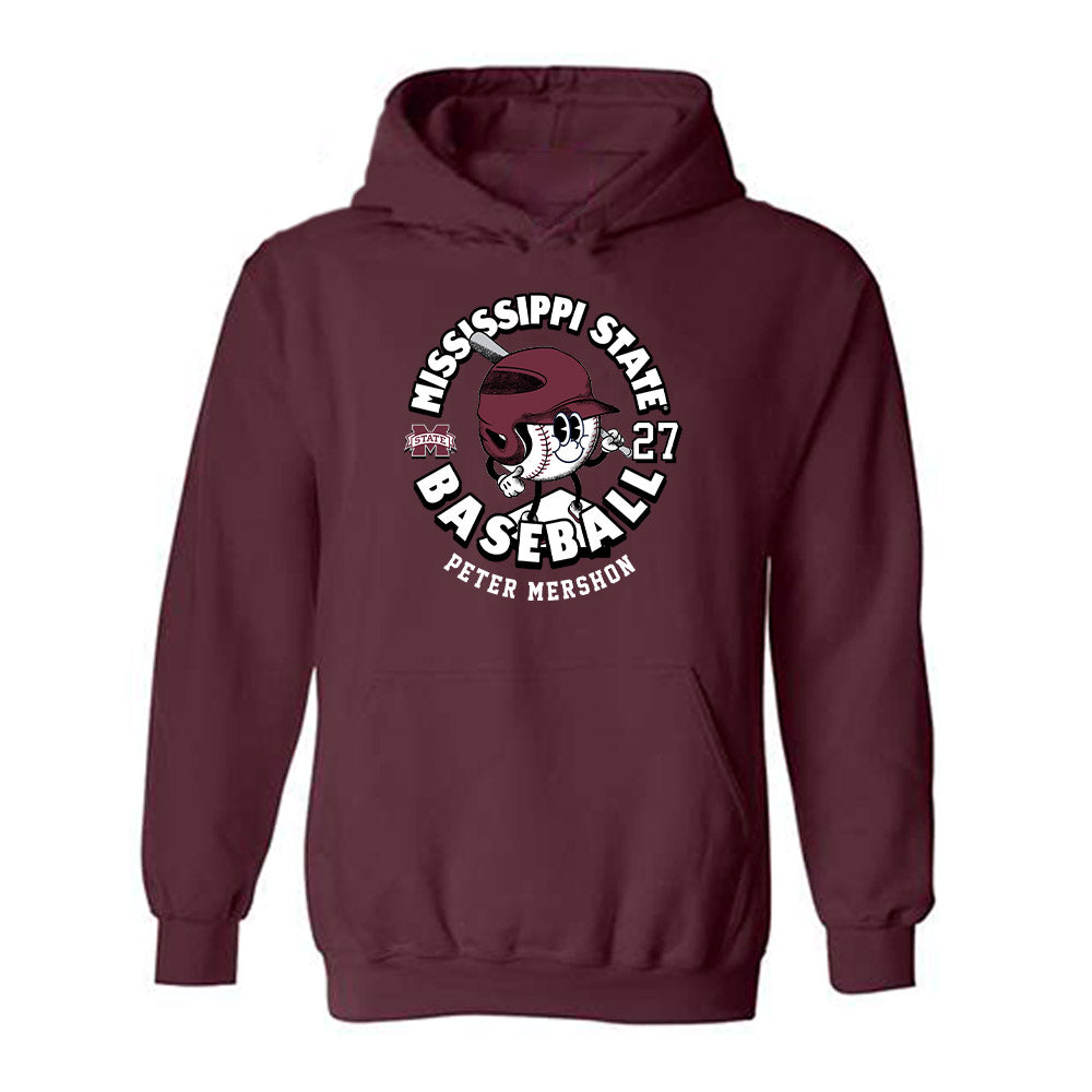 Mississippi State - NCAA Baseball : Peter Mershon - Fashion Shersey Hooded Sweatshirt-0