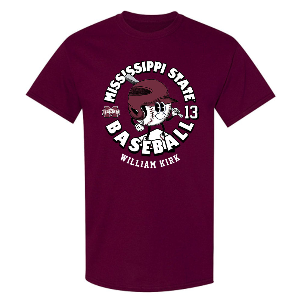 Mississippi State - NCAA Baseball : William Kirk - Fashion Shersey T-Shirt-0