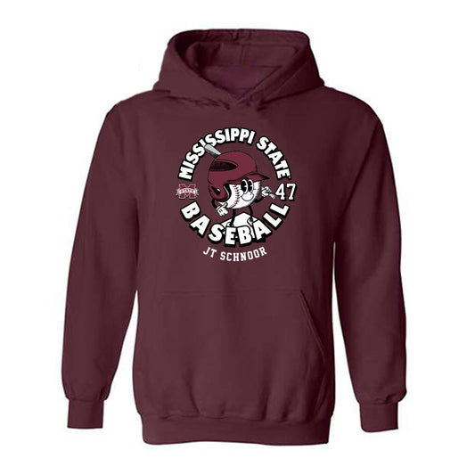 Mississippi State - NCAA Baseball : JT Schnoor - Fashion Shersey Hooded Sweatshirt-0