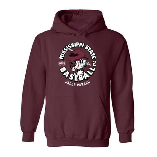 Mississippi State - NCAA Baseball : Jacob Parker - Fashion Shersey Hooded Sweatshirt-0