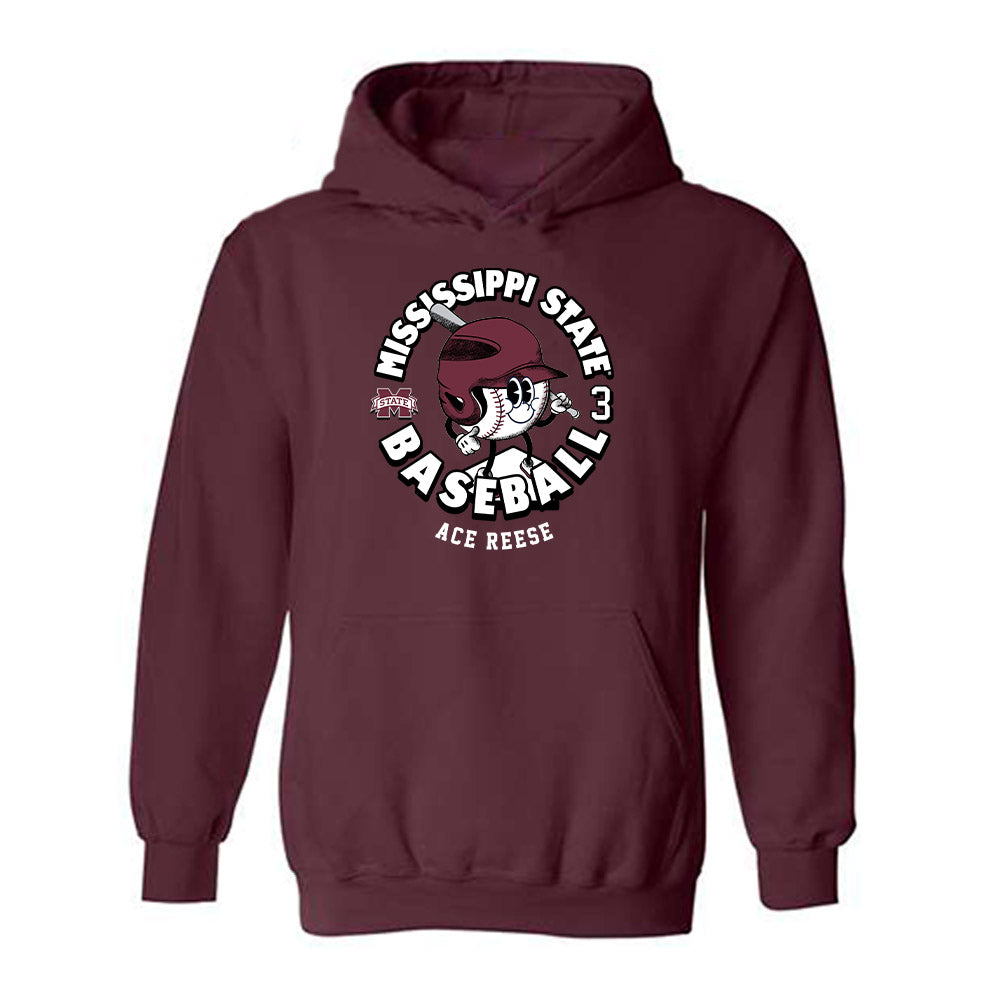 Mississippi State - NCAA Baseball : Ace Reese - Fashion Shersey Hooded Sweatshirt-0