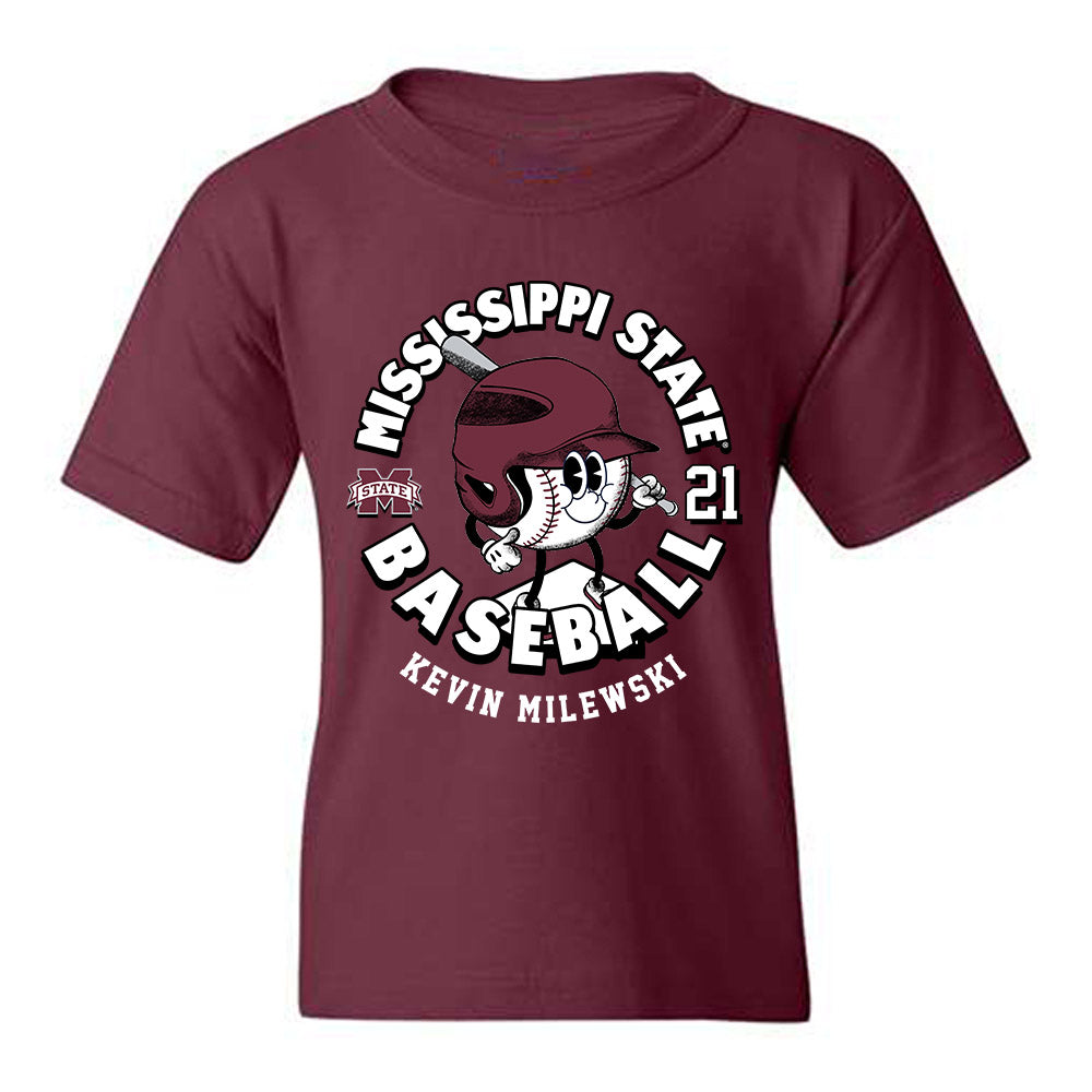 Mississippi State - NCAA Baseball : Kevin Milewski - Fashion Shersey Youth T-Shirt-0