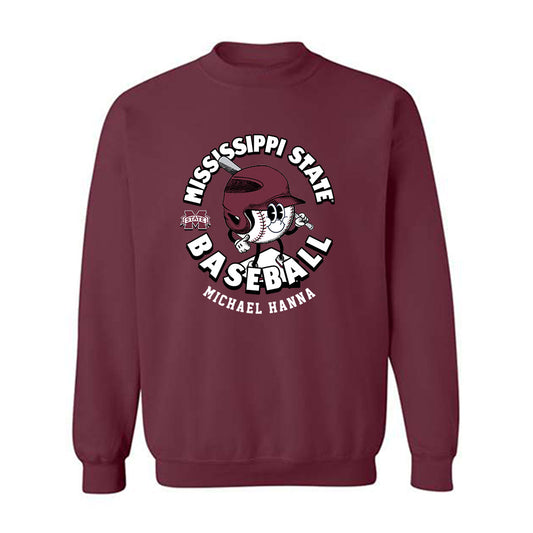 Mississippi State - NCAA Baseball : Michael Hanna - Fashion Shersey Crewneck Sweatshirt-0