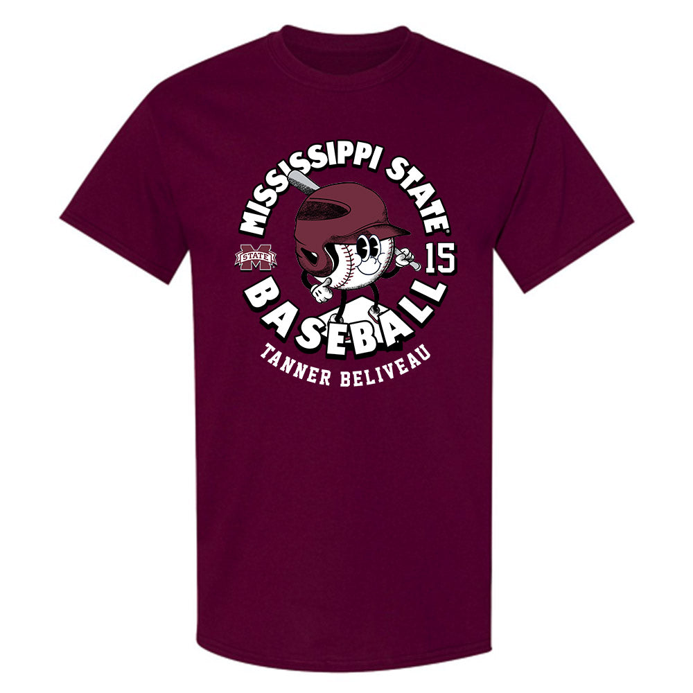 Mississippi State - NCAA Baseball : Tanner Beliveau - Fashion Shersey T-Shirt-0