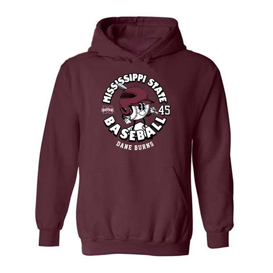 Mississippi State - NCAA Baseball : Dane Burns - Fashion Shersey Hooded Sweatshirt-0