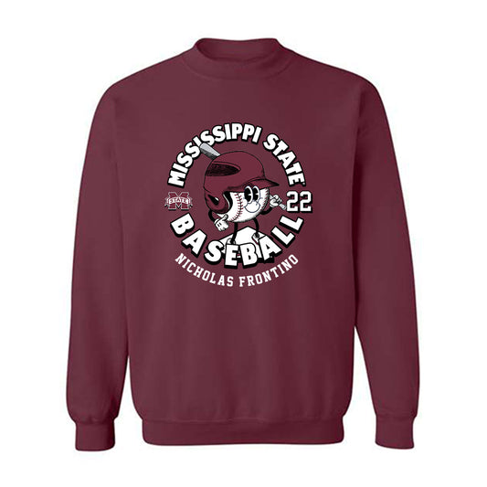 Mississippi State - NCAA Baseball : Nicholas Frontino - Fashion Shersey Crewneck Sweatshirt-0