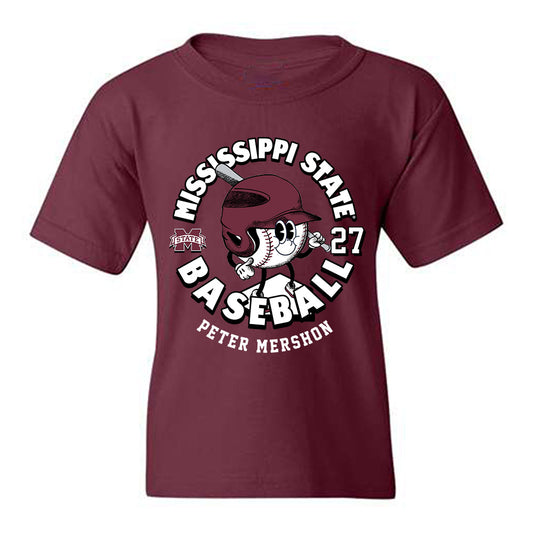Mississippi State - NCAA Baseball : Peter Mershon - Fashion Shersey Youth T-Shirt-0