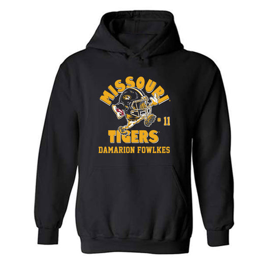Missouri - NCAA Football : DaMarion Fowlkes - Fashion Shersey Hooded Sweatshirt-0