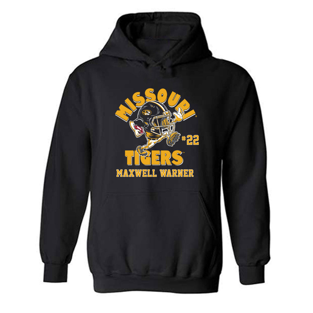Missouri - NCAA Football : Maxwell Warner - Fashion Shersey Hooded Sweatshirt-0