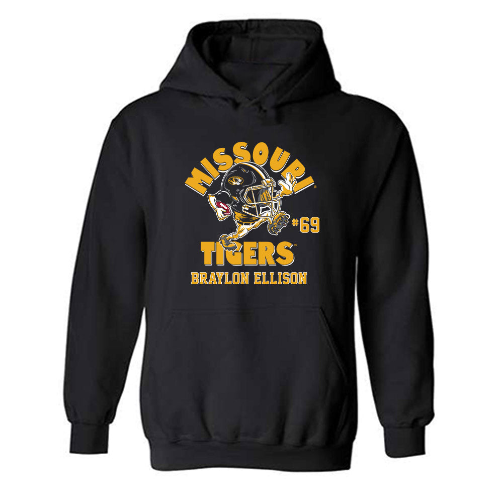 Missouri - NCAA Football : Braylon Ellison - Fashion Shersey Hooded Sweatshirt-0