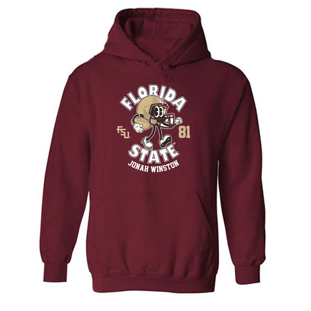 FSU - NCAA Football : Jonah Winston - Fashion Shersey Hooded Sweatshirt-0