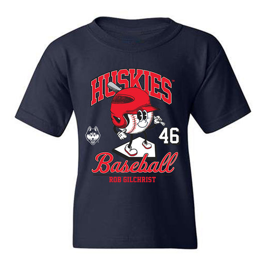 UConn - NCAA Baseball : Rob Gilchrist - Fashion Shersey Youth T-Shirt-0