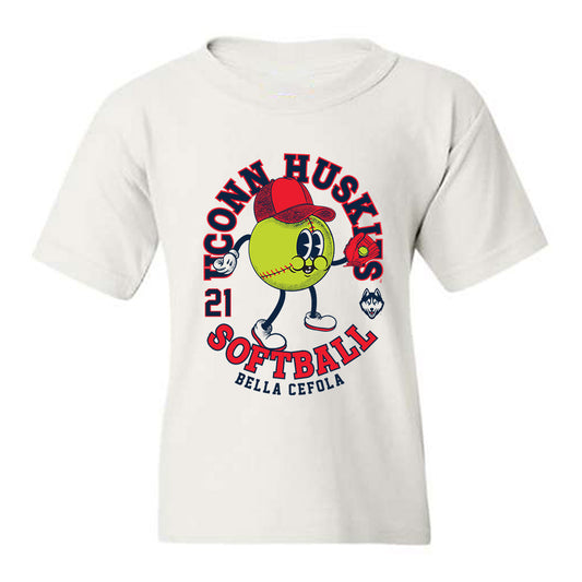 UConn - NCAA Softball : Bella Cefola - Fashion Shersey Youth T-Shirt-0