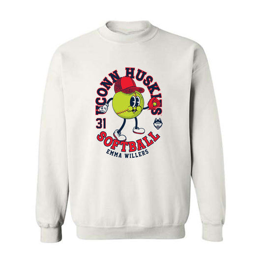 UConn - NCAA Softball : Emma Willers - Fashion Shersey Crewneck Sweatshirt-0