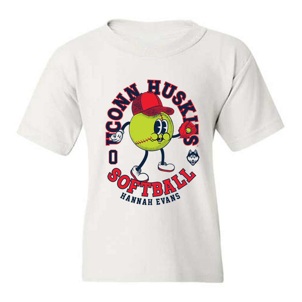 UConn - NCAA Softball : Hannah Evans - Fashion Shersey Youth T-Shirt-0