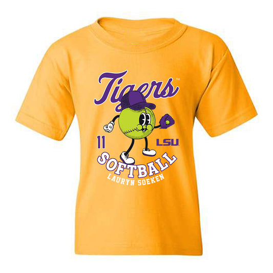 LSU - NCAA Softball : Lauryn Soeken - Fashion Shersey Youth T-Shirt-0