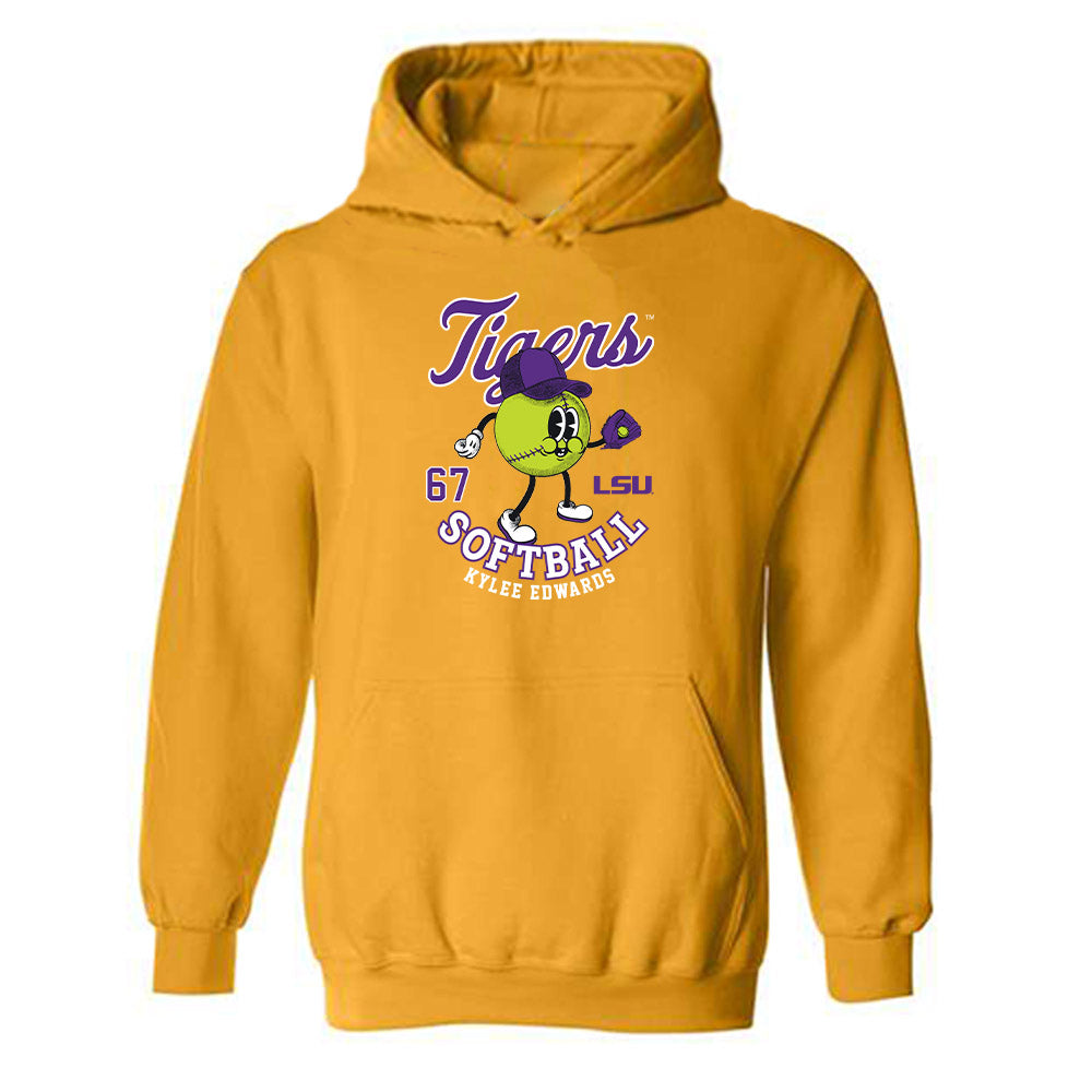 LSU - NCAA Softball : Kylee Edwards - Fashion Shersey Hooded Sweatshirt-0