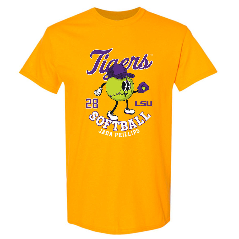 LSU - NCAA Softball : Jada Phillips - Fashion Shersey T-Shirt-0