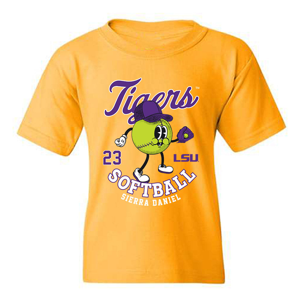 LSU - NCAA Softball : Sierra Daniel - Fashion Shersey Youth T-Shirt-0