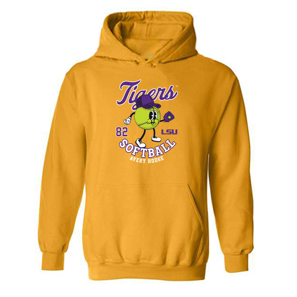 LSU - NCAA Softball : Avery Hodge - Fashion Shersey Hooded Sweatshirt-0