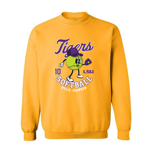 LSU - NCAA Softball : Rylie Johnson - Fashion Shersey Crewneck Sweatshirt-0