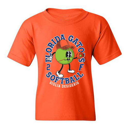 Florida - NCAA Softball : Giulia Desiderio - Fashion Shersey Youth T-Shirt-0