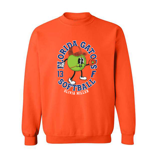 Florida - NCAA Softball : Olivia Miller - Fashion Shersey Crewneck Sweatshirt-0