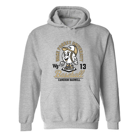 Wake Forest - NCAA Baseball : Cameron Bagwell - Fashion Shersey Hooded Sweatshirt-0