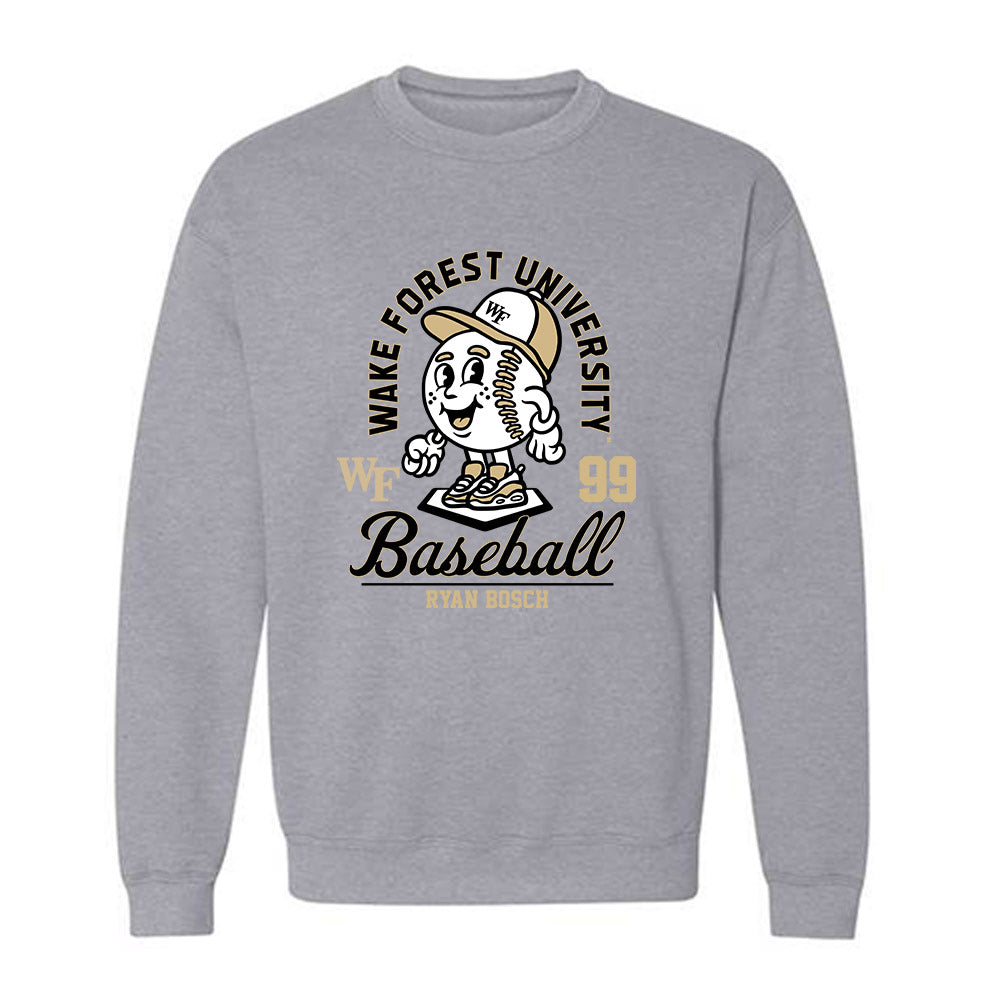 Wake Forest - NCAA Baseball : Ryan Bosch - Fashion Shersey Crewneck Sweatshirt-0